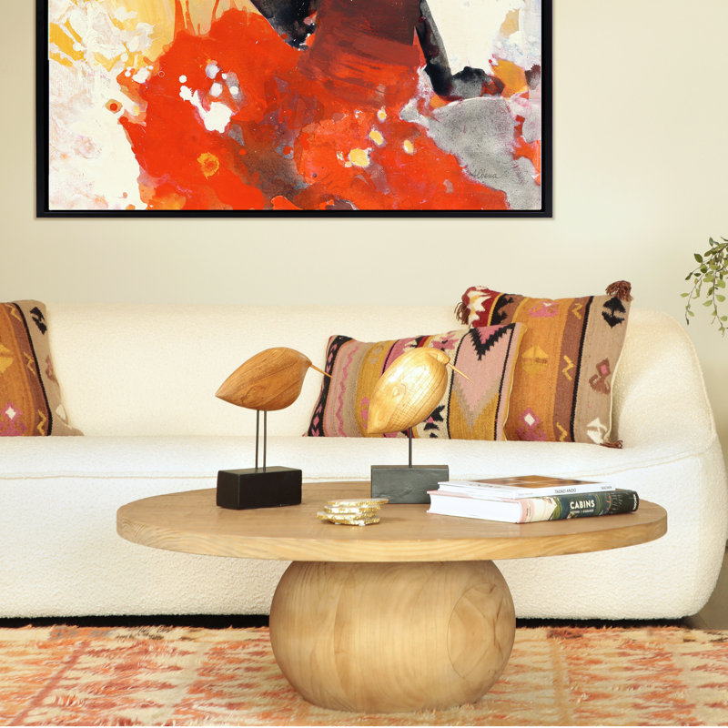 Karnit Reclaimed Pine Wood Coffee Table, Natural
