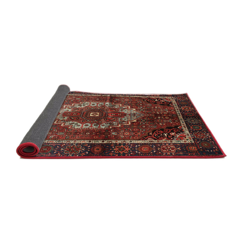 Tapis brun Southwestern, Rond 6 pi