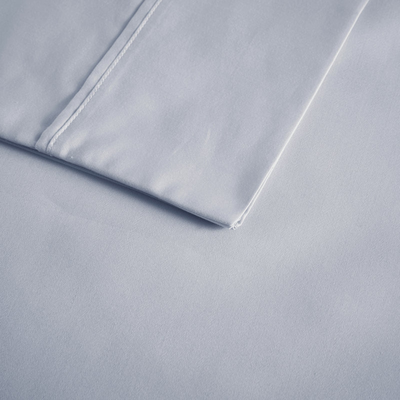 600 Thread Count Cotton Blend 4 Piece Sheet Set, King, Blue