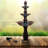 XBrand Classic Brown 51 in. Three‑Tier Outdoor Garden Water Fountain-877630424