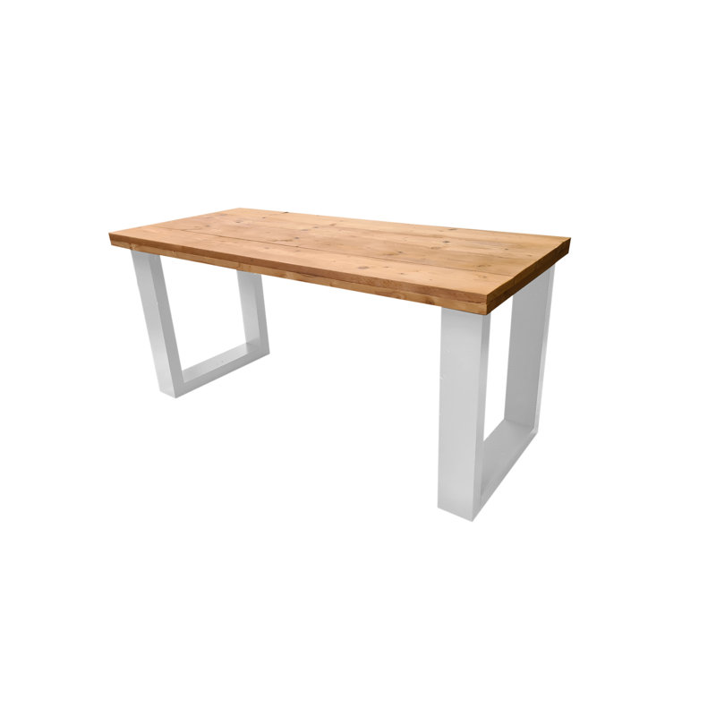 Sterger Commercial Use Rectangle Writing Desk, 75'' H x 130'' W x 70'' D, White