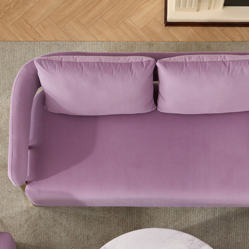 Chaise TS Modern, Velours - lilas