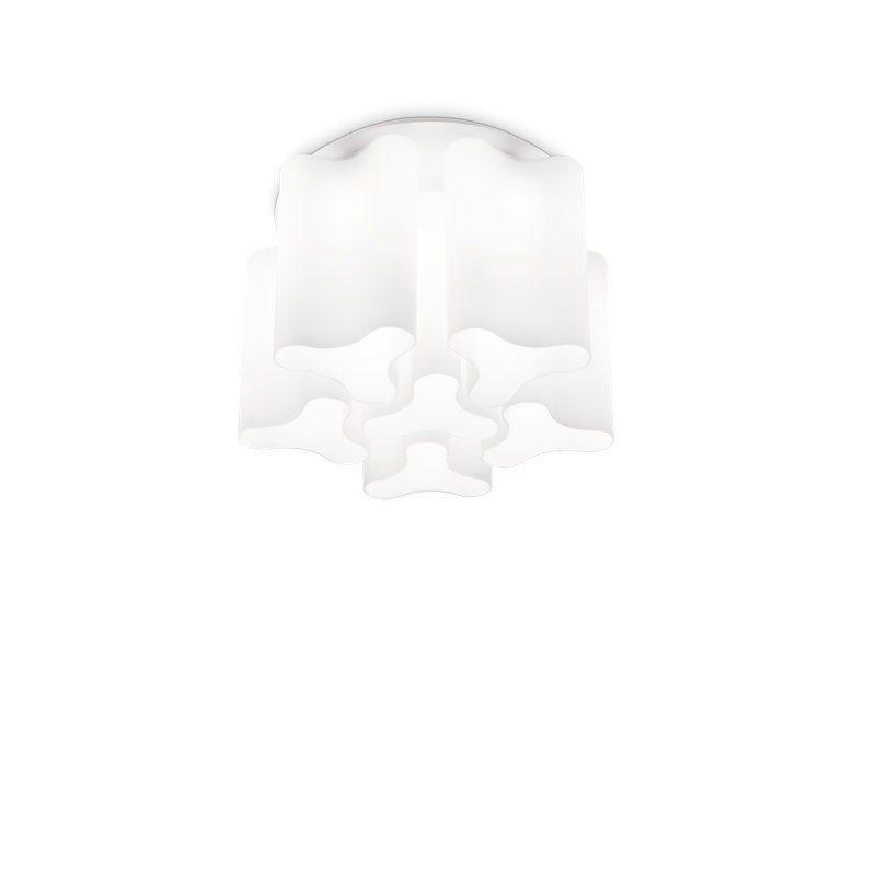 Compo Flush Mount, White, White