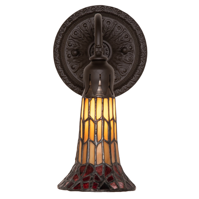 Gazon 1 - Light Armed Sconce, Beige/Red