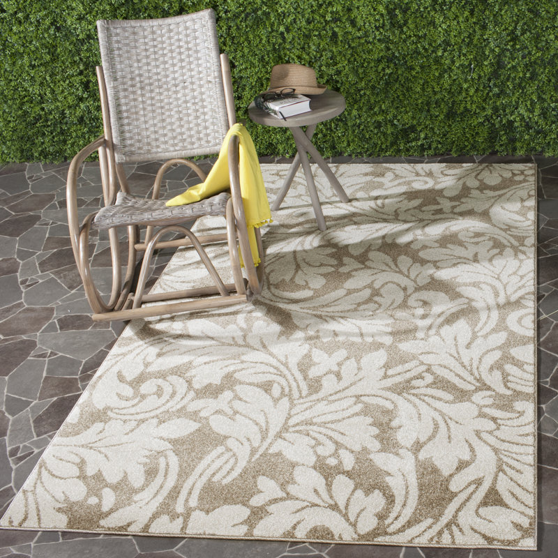 Tapis performance à motif floral Carman, Rectangle 8 pi x 10 pi