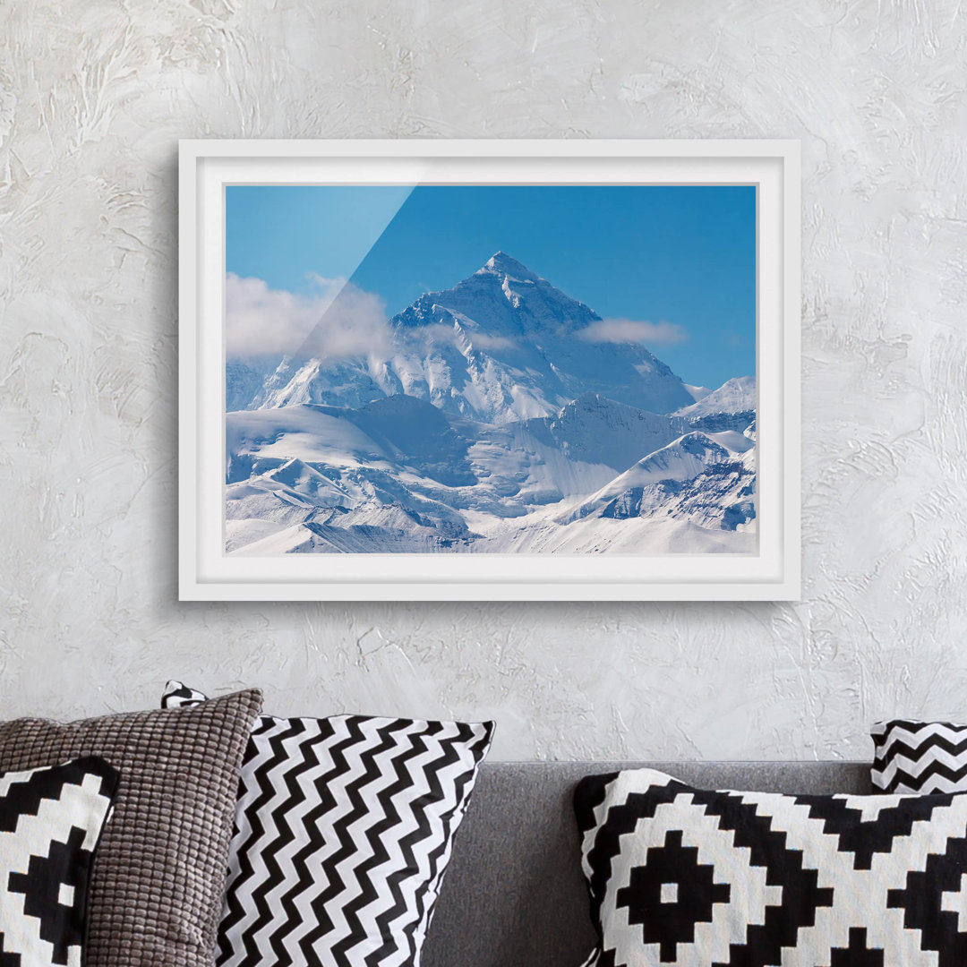 Gerahmtes Poster Mount Everest