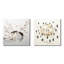 Ensemble de 2 reproductions d'art sur toile, "Floral insectes et insectes"-102588041-102588045