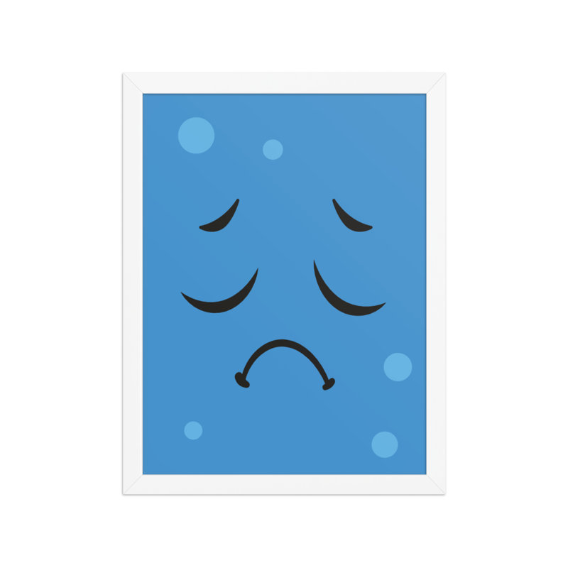 Triste | Affiche encadrée