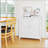 White Double Door Storage Cabinet