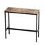 Table de bar hauteur 39 x 16 x 35,5 po, comptoir à café, cuisine, salle à manger, pub, pieds réglables et structure en métal de haute qualité