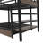 Full Over Full Metal Bunk Bed with LED Light Strip and USB Power Strip-2108410076