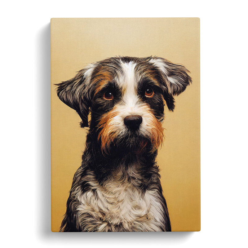 Pleasing Dog - Wrapped Canvas Print, 50cm H x 35cm W x 3cm D