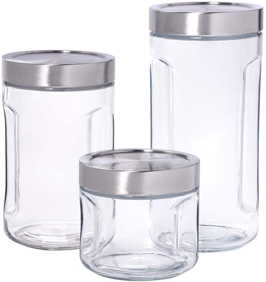 Glass Canister - Set of 3 Anchor Hocking