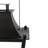 Accent black metal floor tabletop lantern