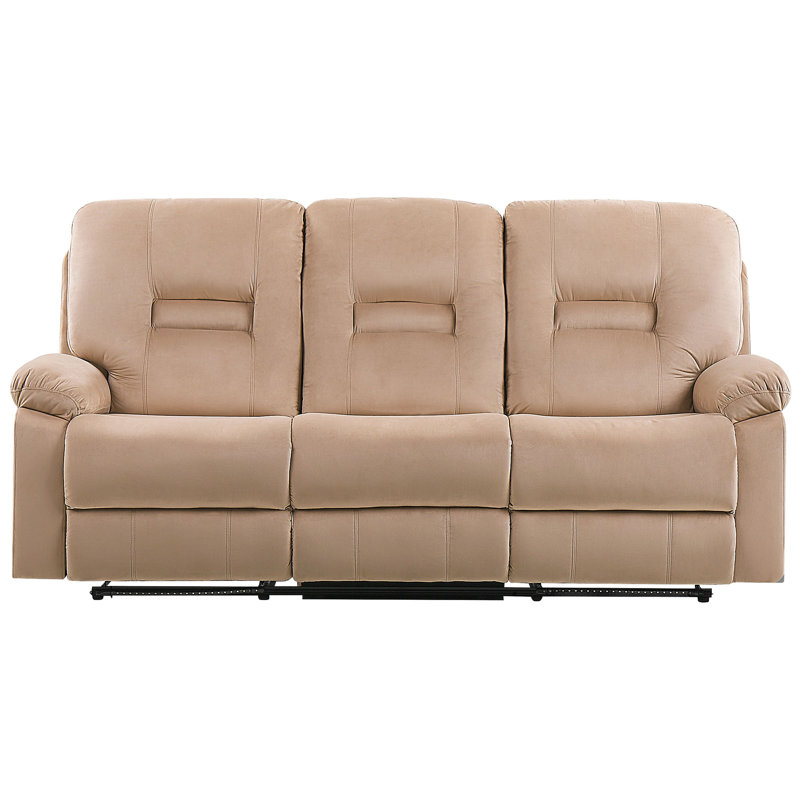 Aldea 3 Seater Velvet Electric Reclining Sofa, Beige