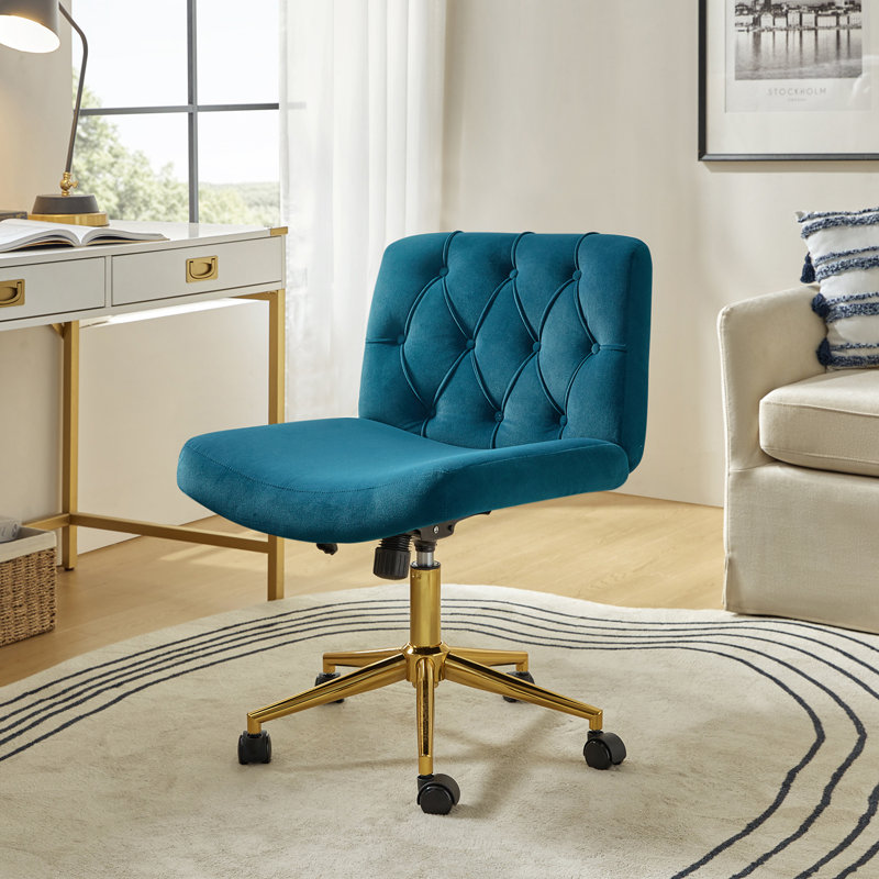 Acquanette Polyester Office Chair, Teal