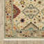 Tapis oriental en laine tissé à la machine Mickyla beige / vert / gris-1981764852