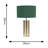 Lexy Fabric Drum Shade with Brushed Dimmable Touch Table Lamp with LED Bulb-87989566-87989560
