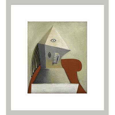 «Femme dans un fauteuil» par Pablo Picasso - impression giclée encadrée
