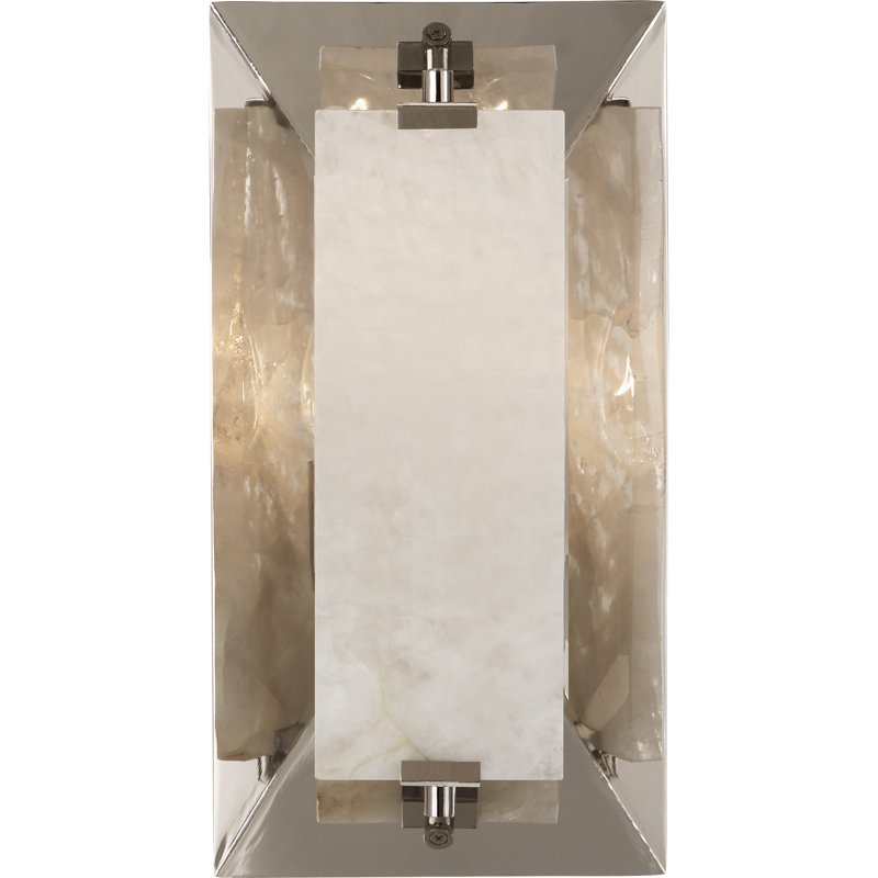 Gemma 1 - Light Flush Mounted Sconce, Polished Nickel