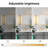 19'' Modern Dimmable RGB Crystal Wall Sconces with Remote and Light Included