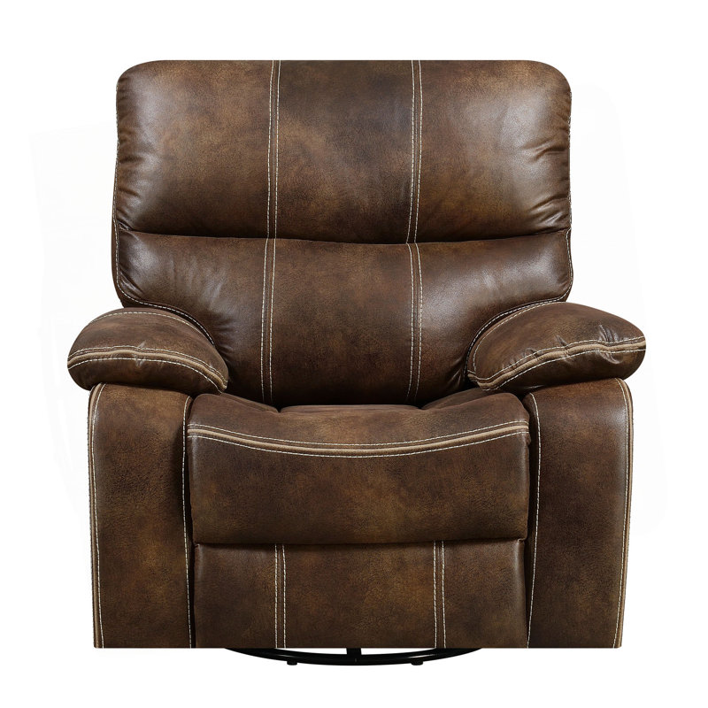 Fauteuil inclinable brun pivotant, Brun