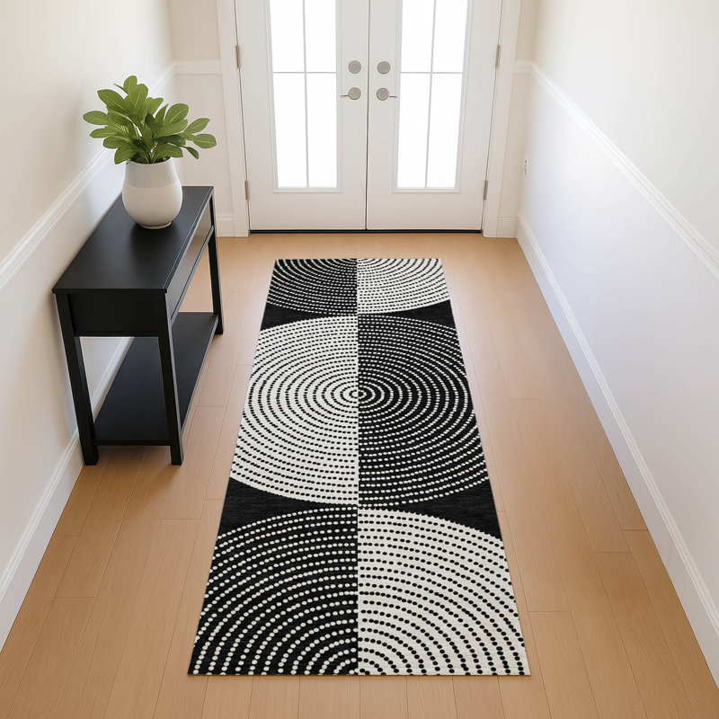 Machine Washable Indoor/Outdoor Jenning ACN2275 Geometric Rug, Runner 2'3" x 7'6"