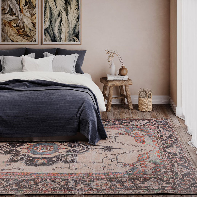 Vintage Look Area Rug, Rectangle 80 x 150 cm