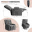 Fauteuil électrique surdimensionné de 39,3 po Alcina-1896524300