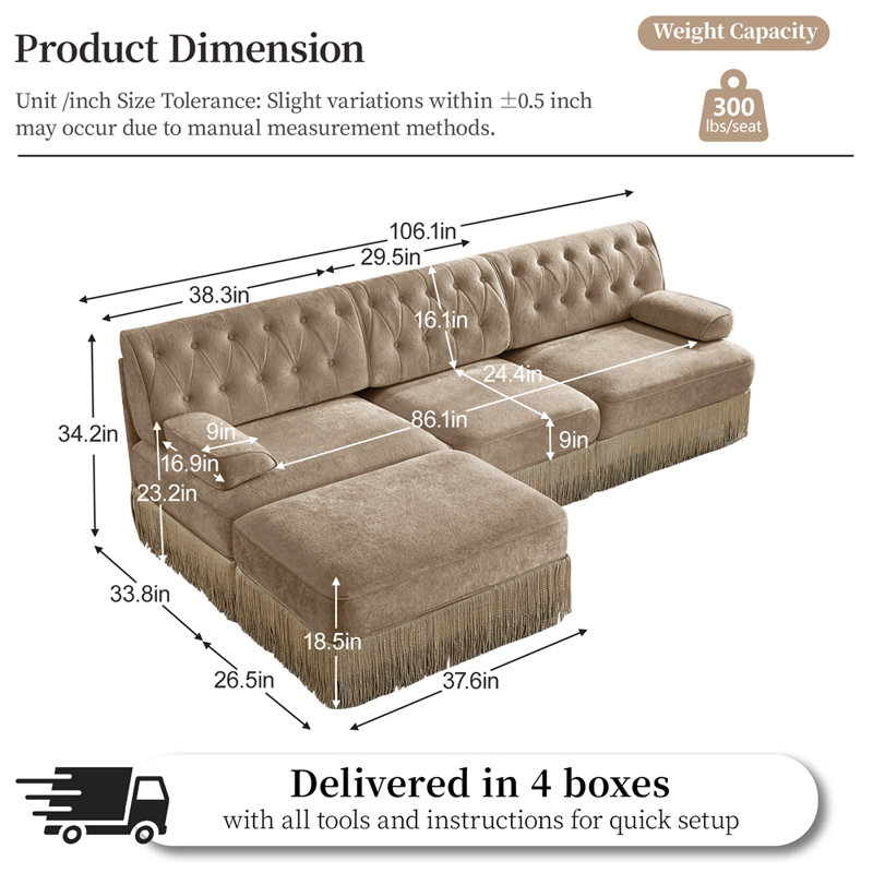 Canapé Chesterfield, Chameau