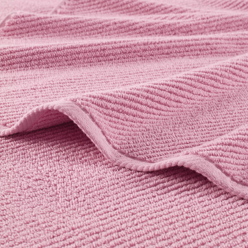 Ensemble de serviettes de bain 4 pièces Diagonal, Serviettes de bain - paquet de 4, Rose