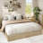 Solid Wood Platform Bed with Sturdy Wooden Slats, Floor-Standing Bed Frame-1281700959-1281700954