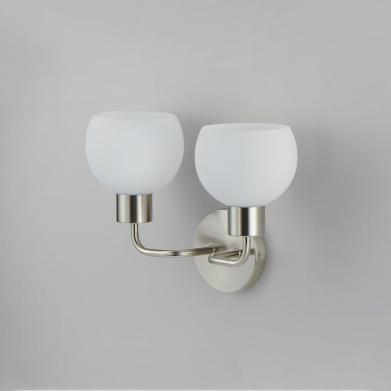 Stackpole Steel Armed Sconce, Satin Nickel