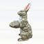 Statue de lapin peinte à la main en oxyde de magnésium pour le jardin et la décoration intérieure, résistante aux intempéries et légère