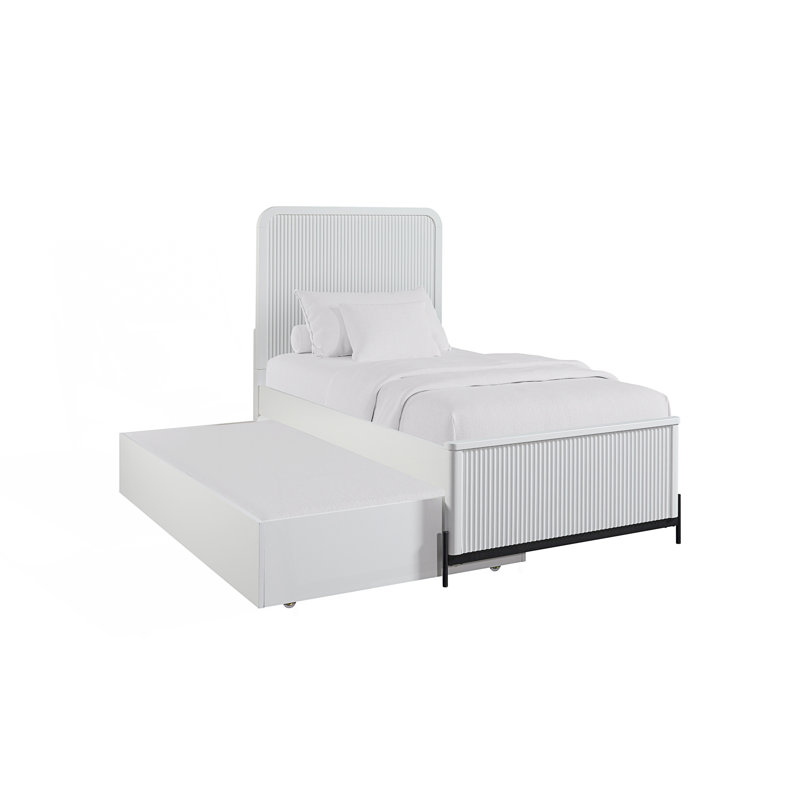 Lit double avec lit gigogne simple