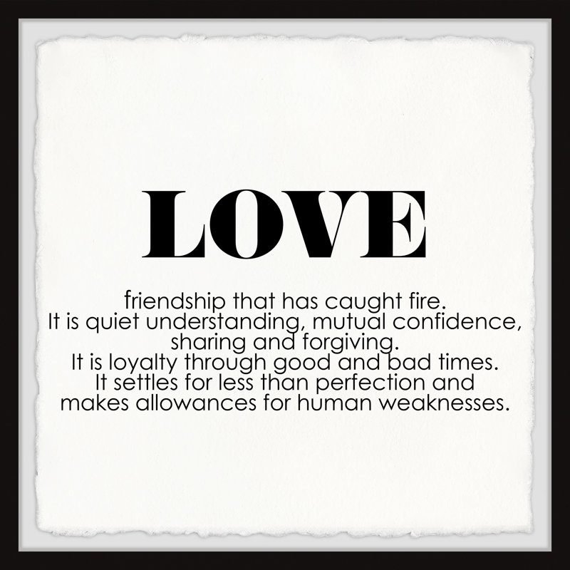 " Love Is " by Marmont Hill, 12" H x 12" W x 1.5" D