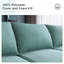 Upholstered L-Shaped Sectional Reversible