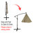 10' Solar LED Lighted Cantilever Umbrella