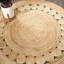 Tapis rond rond en jute naturel Brecken-1352160726