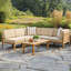 Krinden Outdoor Teak Conversation Set