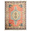 Tapis en laine noué à la main, style Sultanhan, rose turquoise, 216 cm x 290 cm (7 pi 1 po x 9 pi 6 po)