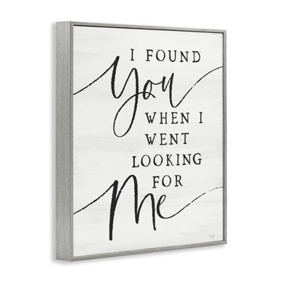 I Found You, source d'inspiration giclée encadrée, design par Lux + Me Designs