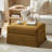 Lessman Farmhouse 30'' W Upholstered Slipcover Ottoman with Storage and Flip-Top Tray-275481594