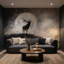 Décoration murale abstrait cerf silhouette de lune-1495805955-1495805954