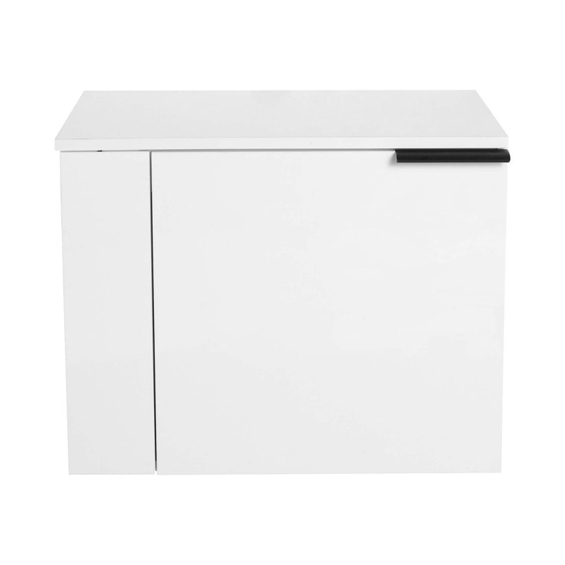 Ensemble de meuble-lavabo de salle de bain 23,62 po pour grand espace, espace de rangement ouvert, armoire de salle de bain moderne, ensemble d'armoire de lavabo de salle de bain sans lavabo