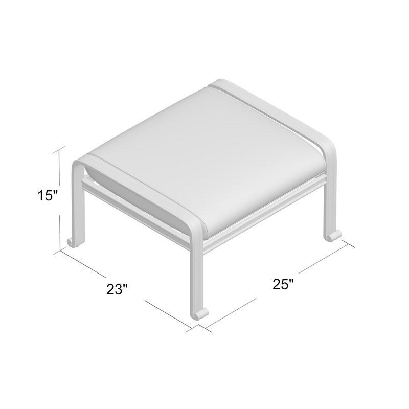 Lebanon Metal Outdoor Ottoman