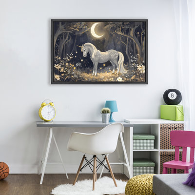 Moonlit Fairytale Unicorn Floating Frame, design by Creative Studio