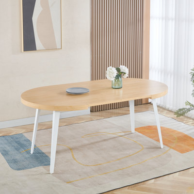 Table extensible, table de salle à manger, table de bureau, table basse, pieds en métal