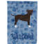 Caniche en polyester à 2 côtés 40 x 28 po standard welcome drapeau maison-957493102