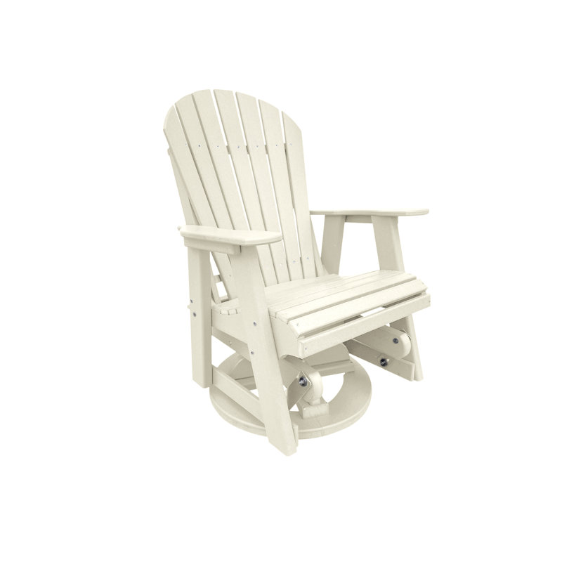 Chaise de patio pivotante Agamenn, Blanc